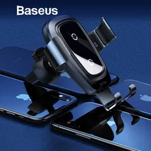 Baseus Qi автомобильное беспроводное зарядное устройство для iPhone XS Max XR 8 samsung быстрая USB Беспроводная зарядная площадка для мобильного телефона автомобильное зарядное устройство для телефона