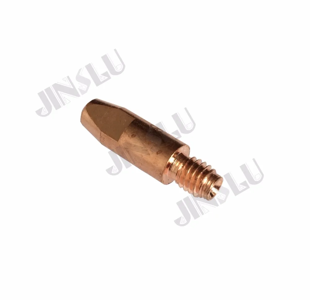 Free shipping Binzel Type 24KD 25AK E-Cu M6*28 ( 0.8 0.9 1.0 1.2mm ) Contact Tip Mig Torch Welding Consumables 20PCS