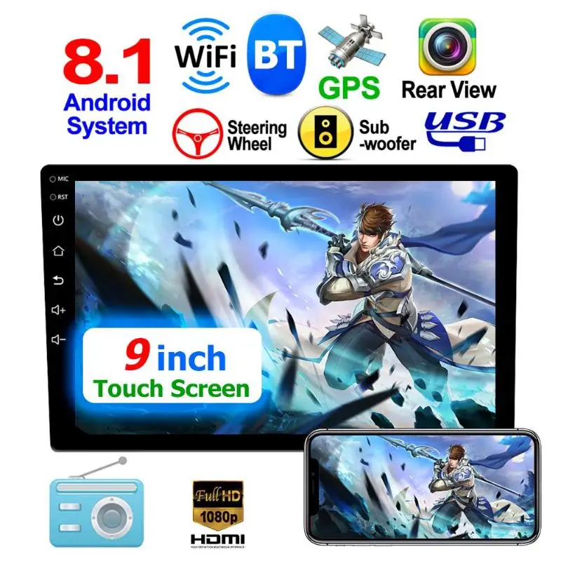 Android 8.1 Car Stereo GPS Navigation Bluetooth WiFi USB Car Radio Head Unit Build-In Bluetooth 4.0 Hands-Free Phone Book Android 8.1 Car Stereo GPS Navigation Bluetooth WiFi USB Car Radio Head Unit Build-In Bluetooth 4.0 Hands-Free Phone Book