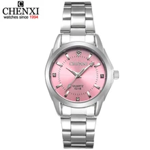 CHENXI – Montre avec strass pour femme, luxueuse et étanche, disponible en 6 couleurs, CX021B