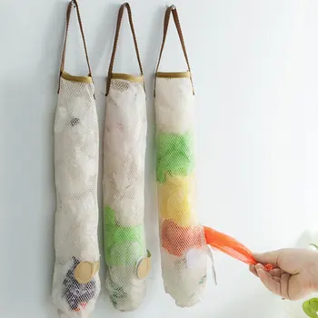 

Creative Furnishing Hollow Breathable Hanging Storage Bag Garlic Onion Kitchen Storage Bag Home Storage Holder Kitchen Food Bag