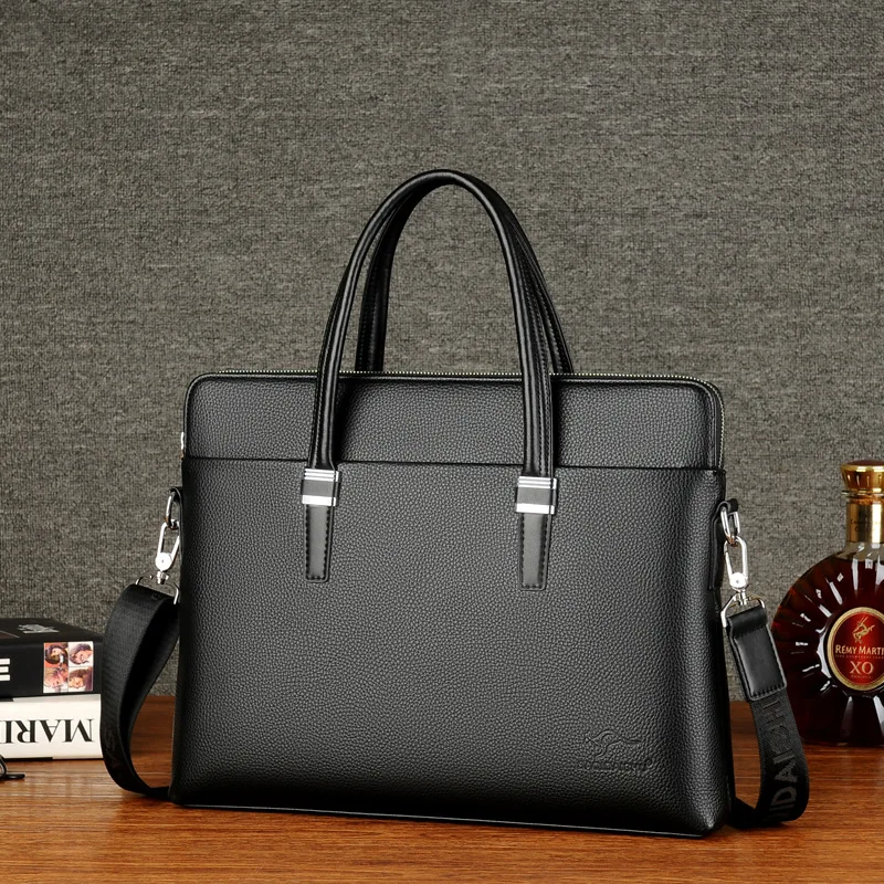 الكلاسيكية الرجال حقيبة أعمال بو حقيبة يد جلدية الذكور عارضة الكتف Crossbody حقيبة حقيبة للكمبيوتر المحمول السفر حقيبة للرجال