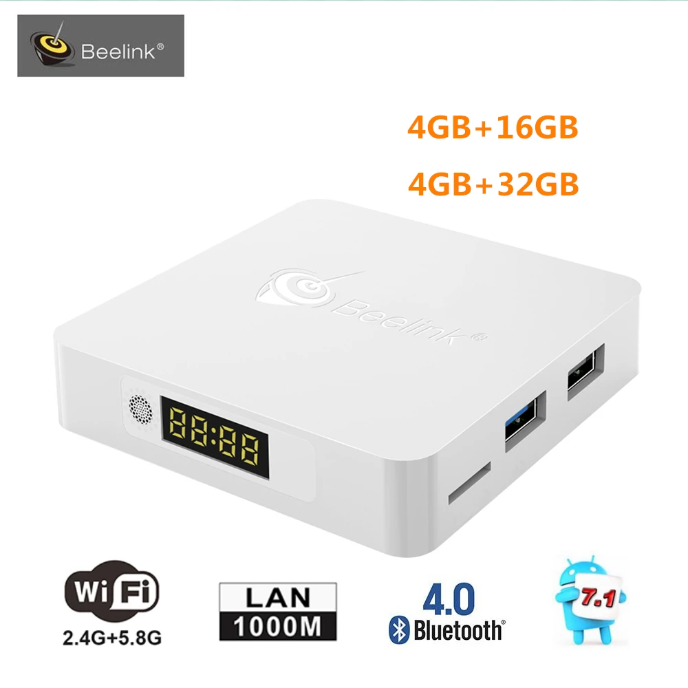 Original Beelink A1 TV Box Android 7.1 RK3328 4GB RAM 32GB ROM Set Top Box  2.4G/5.8G WiFi Bluetooth4.0 1000M LAN 4K Media Player|4k media player|tv box  androidbox android - AliExpress