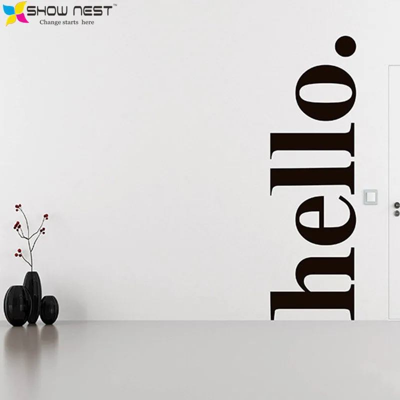 Hello Wall Decal Quotes Hello Door Decal Wall Stickers Hello