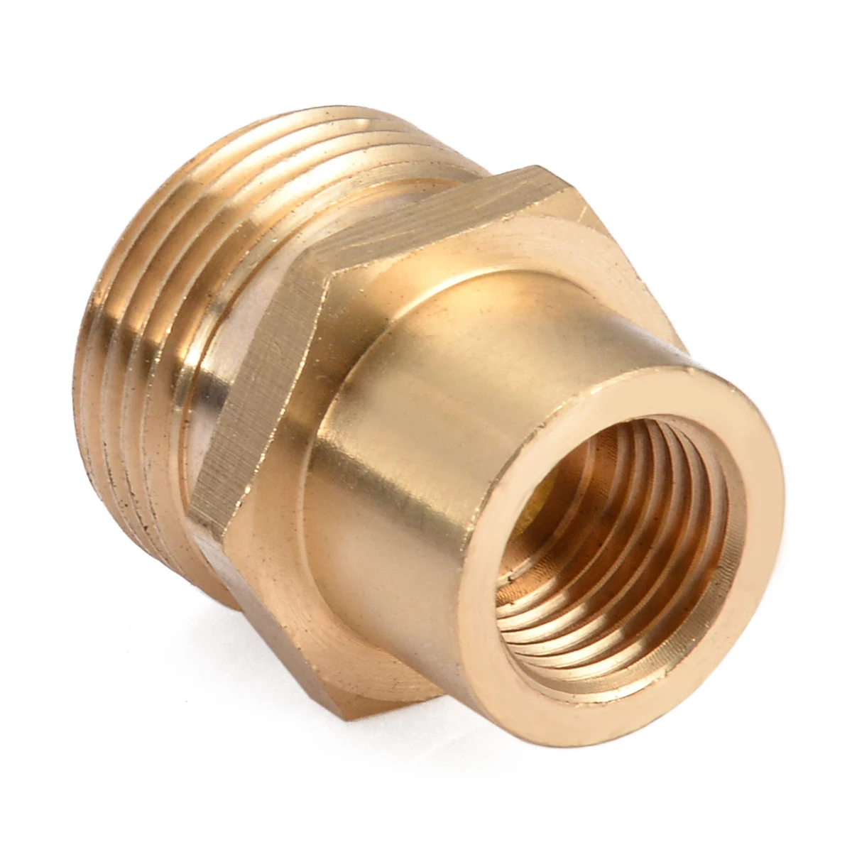 New Brass Joint Nozzle Copper Washer Snow Foam Lance Adapter Coupler 1/4 inch F - M22 for Spray Gun Fittings Water Tools New Brass Joint Nozzle Copper Washer Snow Foam Lance Adapter Coupler 1/4 inch F - M22 for Spray Gun Fittings Water Tools