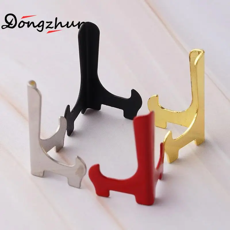 2 Pieces/set 1:12 Doll House Miniature Iron Dish Holder Plate Stands Dollhouse Mini Plate Holder Kitchen Furniture Accessories