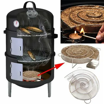 

BBQ Cold Smoke Generator Grill Cooking Tool Smoking Meat Accessories Wood