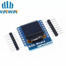 D04 0,6" дюймов 64X48 IIC igc O светодиодный ЖК-дисплей совместимый 0,66 дюймовый дисплей для WEMOS D1 MINI ESP32