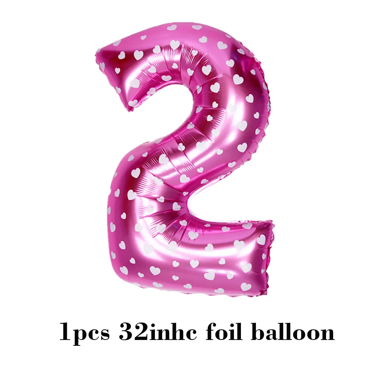 AMAWILL украшения ко дню рождения для девочек розовый воздушный шар "Конфетти" Детские 2nd День рождения Декор ярко-Розовые босоножки с помпонами для 2-летних детского дня рождения - Цвет: 7