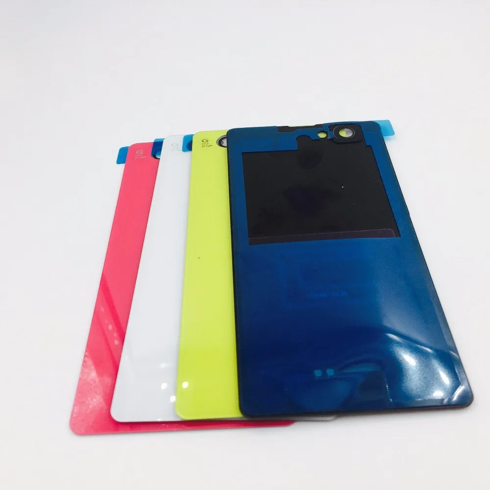 RTBESTOYZ 10 шт./лот Задняя стеклянная крышка батарейного отсека для Sony Xperia Z1 Compact Mini D5503