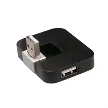 Складной USB 2,0 4-Порты и разъёмы компонентов мульти концентратор разделитель Мощность для Тетрадь компьютер портативных ПК
