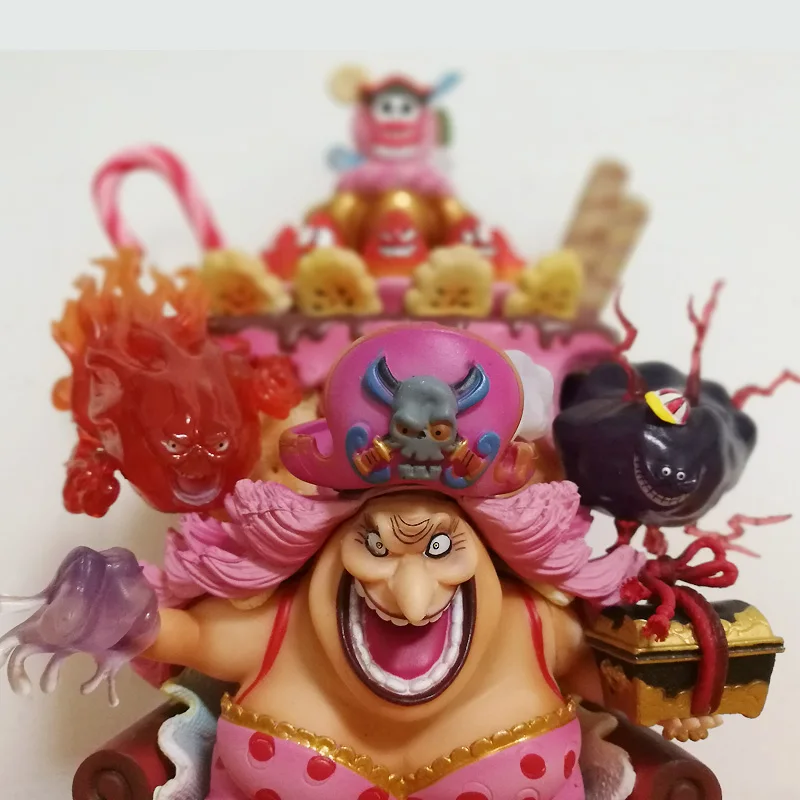 New Arrival 100% Real Pics One Piece GK Big Mom PVC Action figure toy Doll Charlotte Linlin Collection OP Model Gift