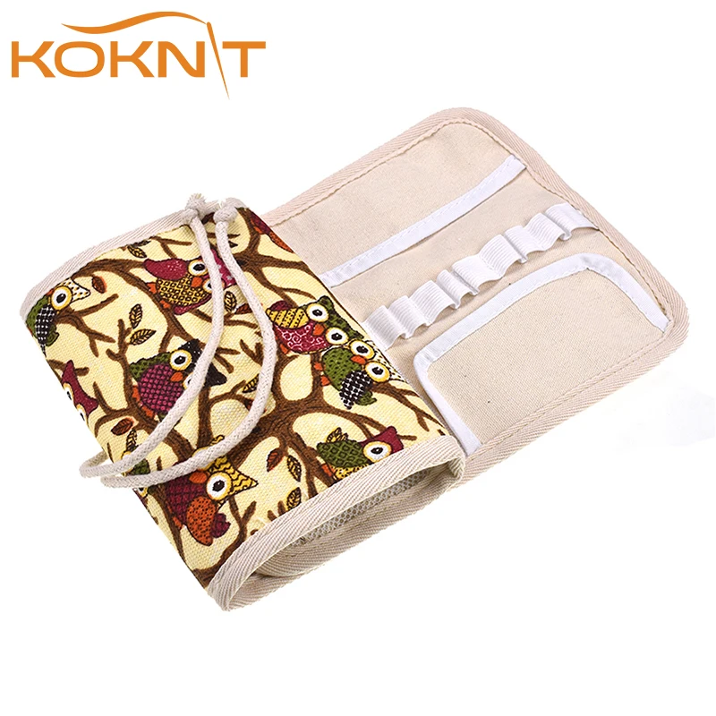 

1pcs Owl Style Cute Sewing Kit Crochet Hook Pouch Knit Crocheting Needle Case Holder Yarn Craft Sewing Tools Accessory CK075-C1