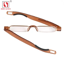 Портативное складное стекло для чтения с поворотом на 360 градусов, складное стекло es для мужчин и женщин, пресбиопическое стекло es+ 1,0 до+ 4,0