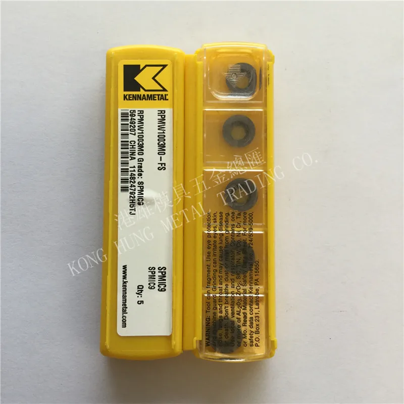 

RPMW1003MO-FS SPMIC9 Original Kennametal Carbide Inserts Turning Inserts Lathe Tools 10Pcs/Lot