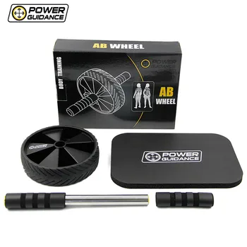 

POWER GUIDANCE Fitness Abdominal Roller Wheel Single Dynamic Strength & Trainer Portable Crossfit waist exercise equipment