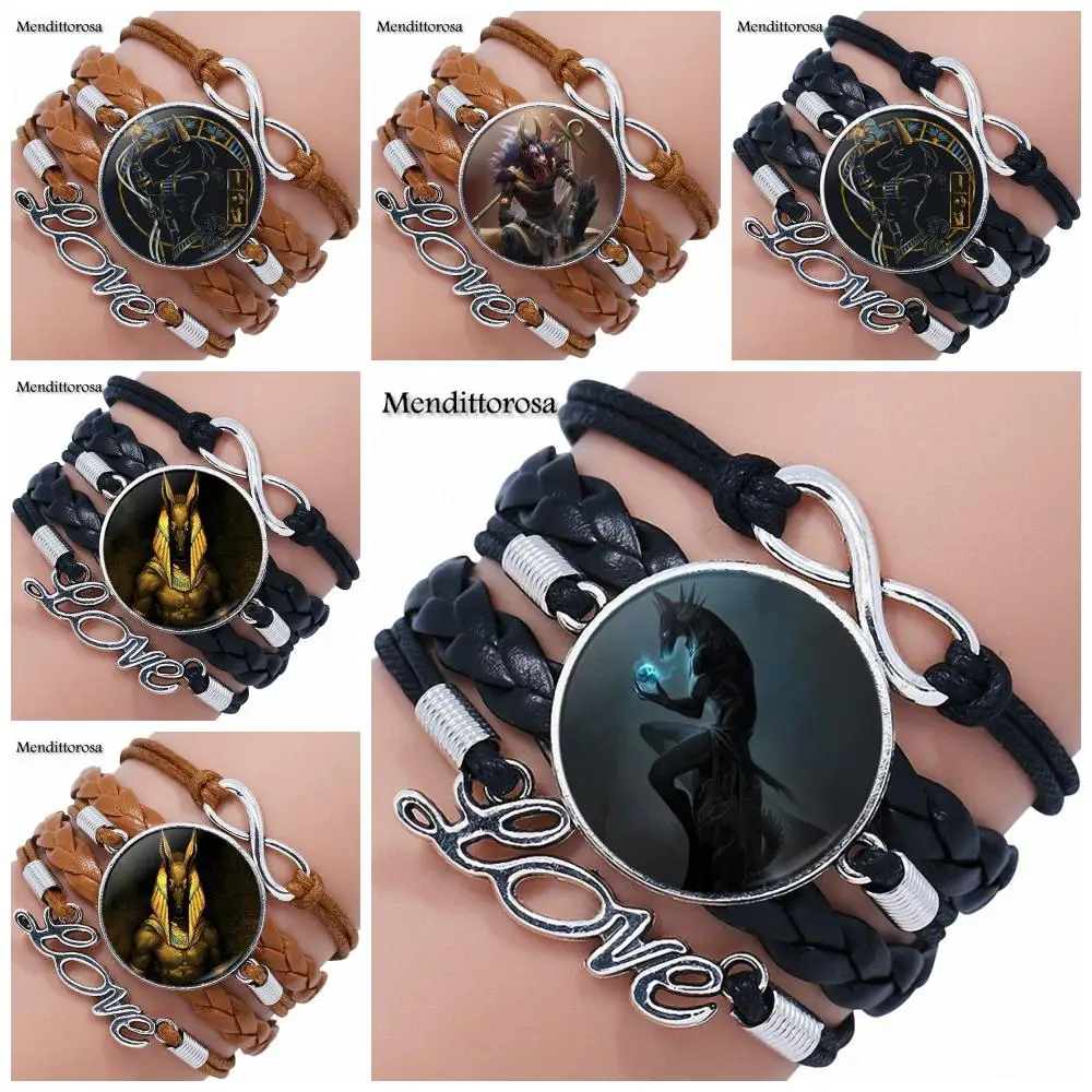 Pulsera De Cuero Negromarrón Multicapa De Mendittorosa Para Pulsera De Cuero Negromarrón Multicapa De Mendittorosa Para