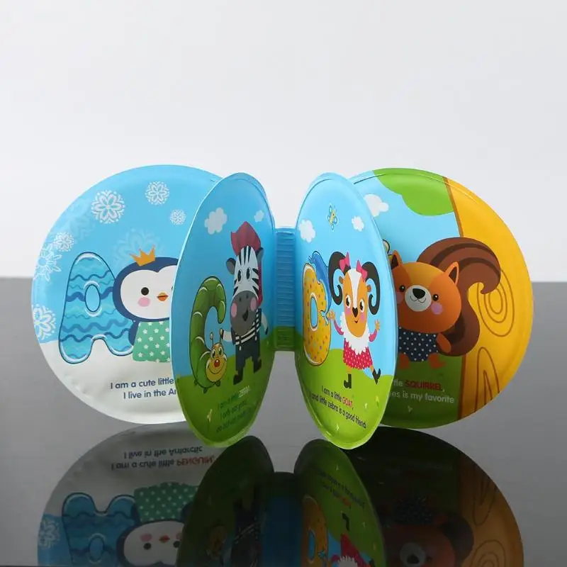 

Baby Bath Toys Waterproof Cloth Books Baby Erly Educational Toy Kid Early Learning with BB Device Zoo Marine Number Cloth Book