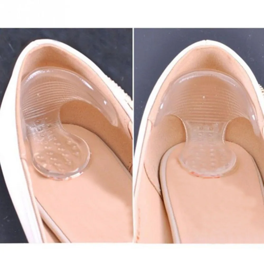 2 легкие открытые женские силикагель наклейки Прозрачная нескользящая обувь, обувь на высоком каблуке колодки стельки X-13024