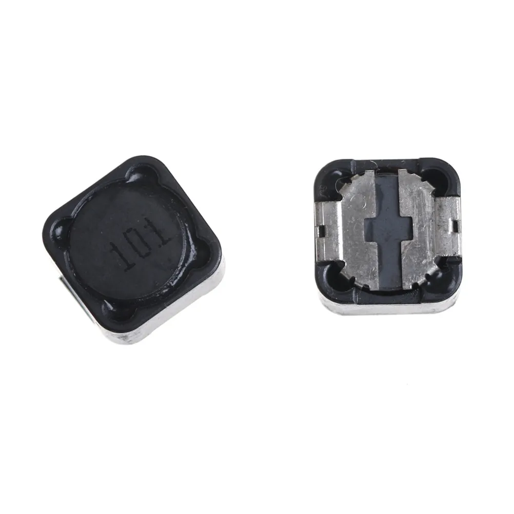 HUXUAN 10Pcs/lot 10Pcs Shielded Inductor SMD Power Inductors CD127 100uH 101 12mm*12mm*7mm