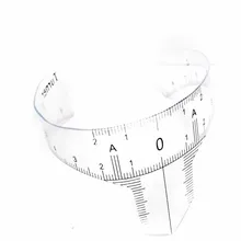 5 шт. пластиковая линейка для бровей Татуировка Перманентный макияж радиан линейка формирующий инструмент начинающий тату брови позиционирование ног нос полу