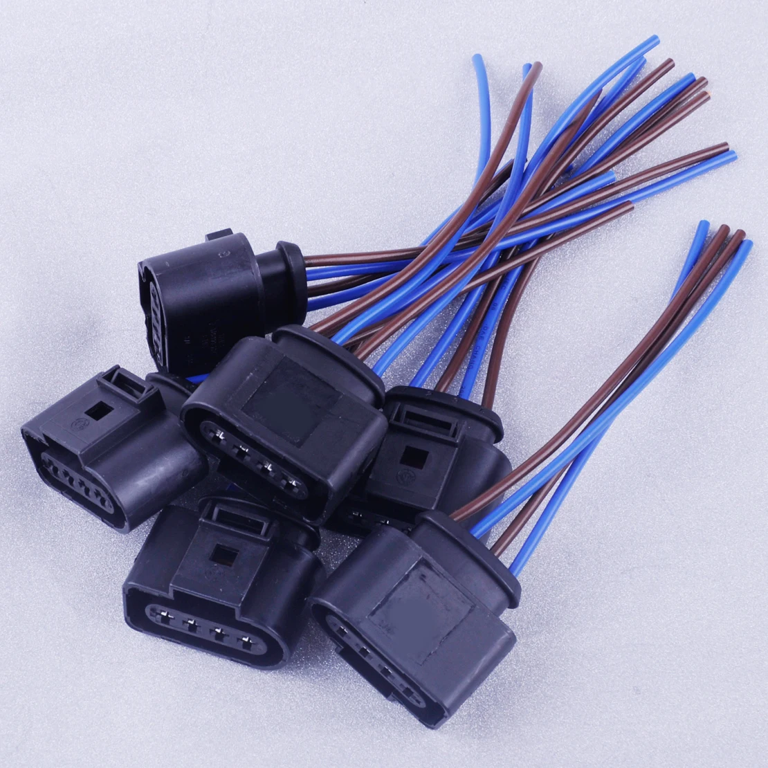 DWCX 6PCS 4 pin Ignition Coil Wiring Connector Plug 1J0973724 fit for