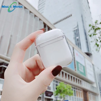 

Cases For AirPods 2 Transparent Clear Earphone PC Case For Apple Air Pods 1 Charging Box Hard PC Crystal Cover For Airpods