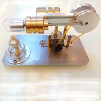 

Stirling engine external combustion micro-generator steam engine hobby birthday gift model engine