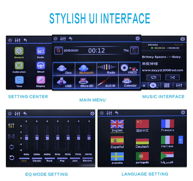 Top 2018 Vehicle Android Navigation All-in-one Vehicle MP5/DVD Player Auto Parts 7 Inch Car Radio High Definition Touchscreen 10