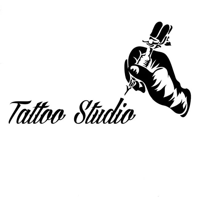 Tattoo Sign Wall Decals Tattoo Machine Vinyl Wall Stickers