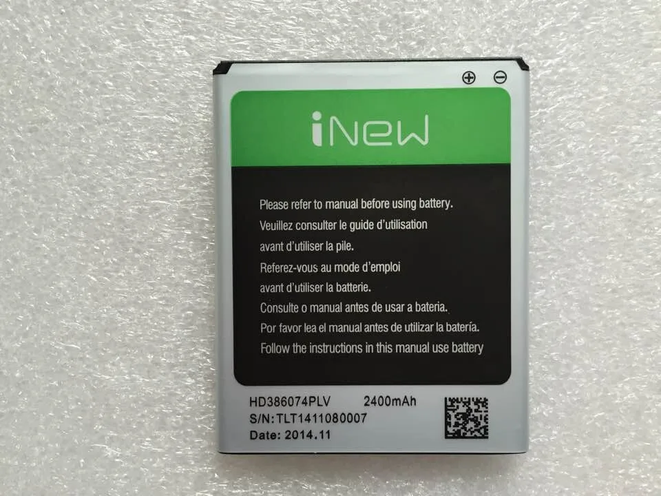 Оригинальный 2400mAh литий-ионный аккумулятор замена батареи для inew V8 plus MTK6592 5