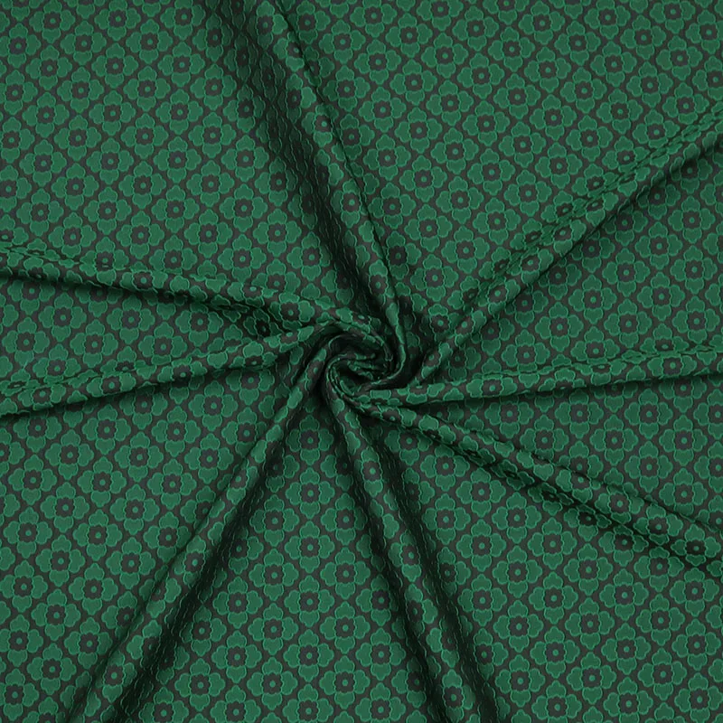 SASKIA 1 метр цветочный жаккард Brodace ткань 5" зеленый полиэстер материал шитье для женщин платье одежда пальто лоскутное Diy