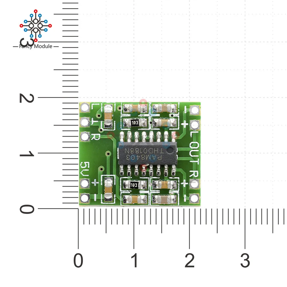 PAM8403 цифровой усилитель мощности доска маленький усилитель мощности плата класса D 2*3 Вт цифровой усилитель мощности аудио Плата USB DC 5 В
