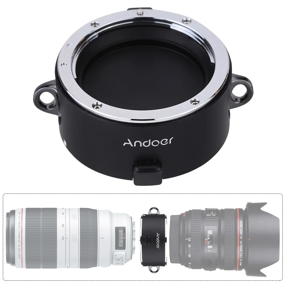 Andoer Stand-by Helper объектив Флиппер двойной держатель объектива Быстро меняющиеся инструменты для Canon Sigma Tamron Zeiss Tokina EF/EF-S объектив