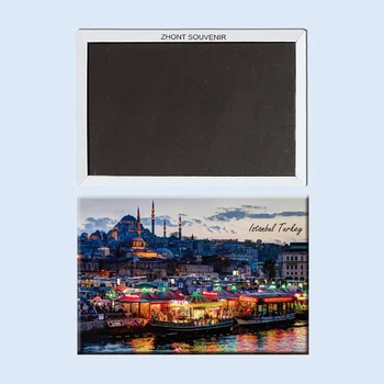 

Turkey Evening market in Istanbul22735 Souvenirs of Tourist Landscape Magnetic refrigerator for friend