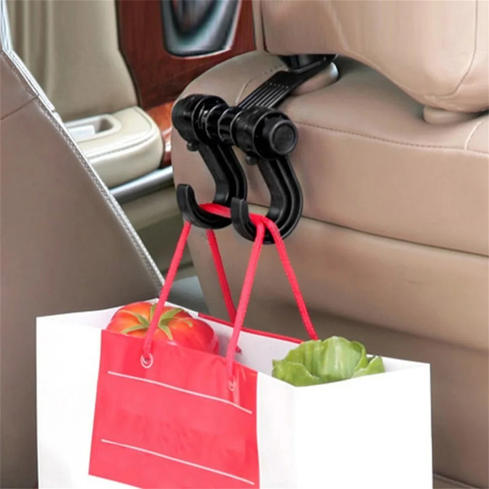 

Multifunctional Portable Car back seat holder bag Storage Hook Sundries Hanger Holder Universal Car Hook Fastening Clip Storage