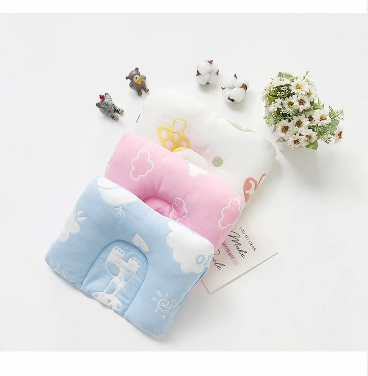 Newborn baby U-shaped pillow shaping pillow to prevent flat baby pillow neck pillow Anti Roll Dropship
