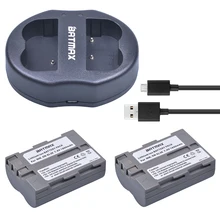 2 Pcs/lot EN-EL3E EN-EL3e ENEL3E EN EL3E Batteries & Dual USB Charger for Nikon D50 D70 D80 D90 D100 D200 D300 D700 z1