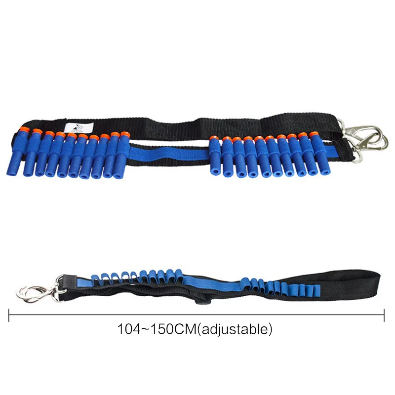 

Toy Gun Soft Bullets Belt Shoulder Strap Clip Charger Ammo Storage For Nerf Children Shooting Toy Blasters gift DIY