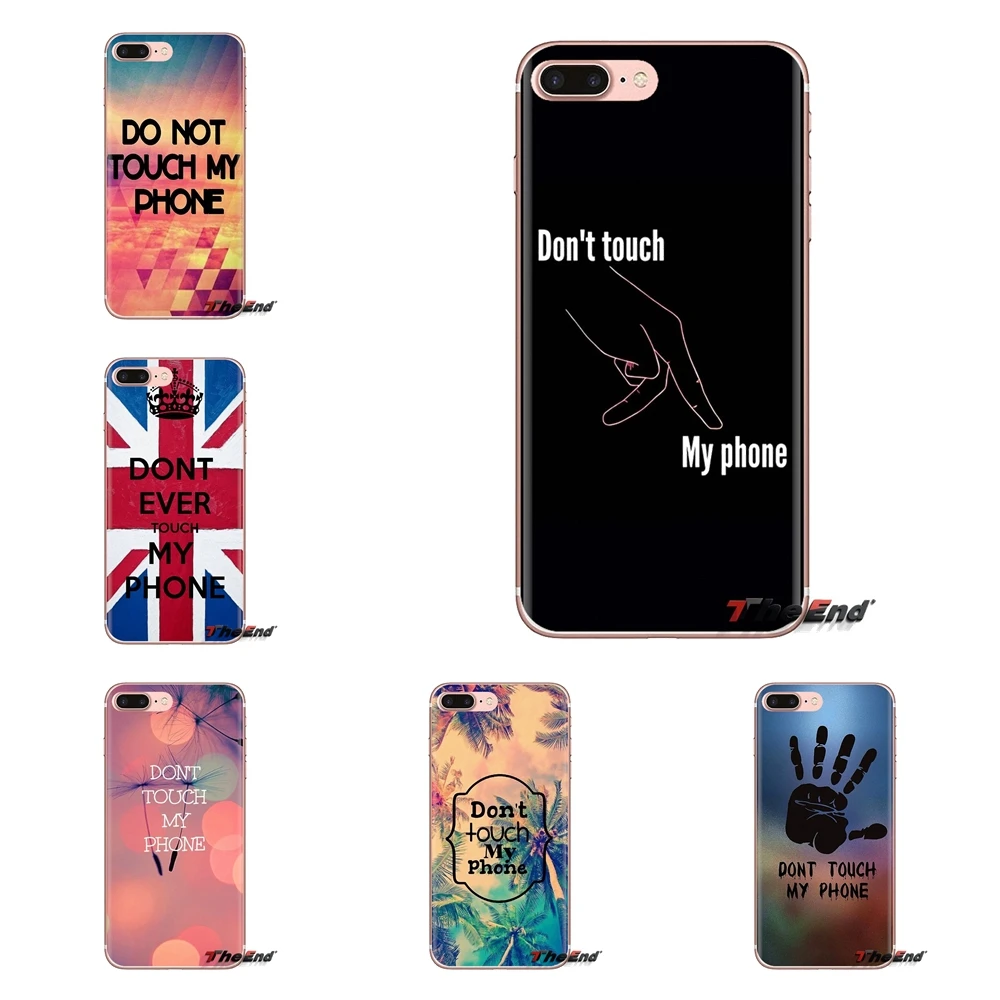 don't touch my phone Transparent Soft Cases Covers For Xiaomi Redmi 4A S2 Note 3 3S 4 4X 5 Plus 6 7 6A Pro Pocophone F1 |