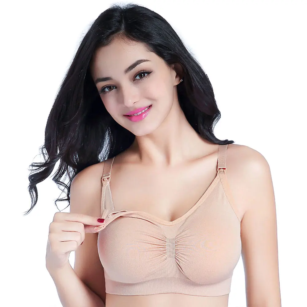 

Comfortable Cotton Maternity Nursing Bras Pregnant Breastfeeding Pregnancy Women Underwear Wire Free Breast Feeding Bra Maternal