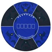 Texas Hold'em Poker Mat 1.2*1.2m round table flower pattern rubber gaming
