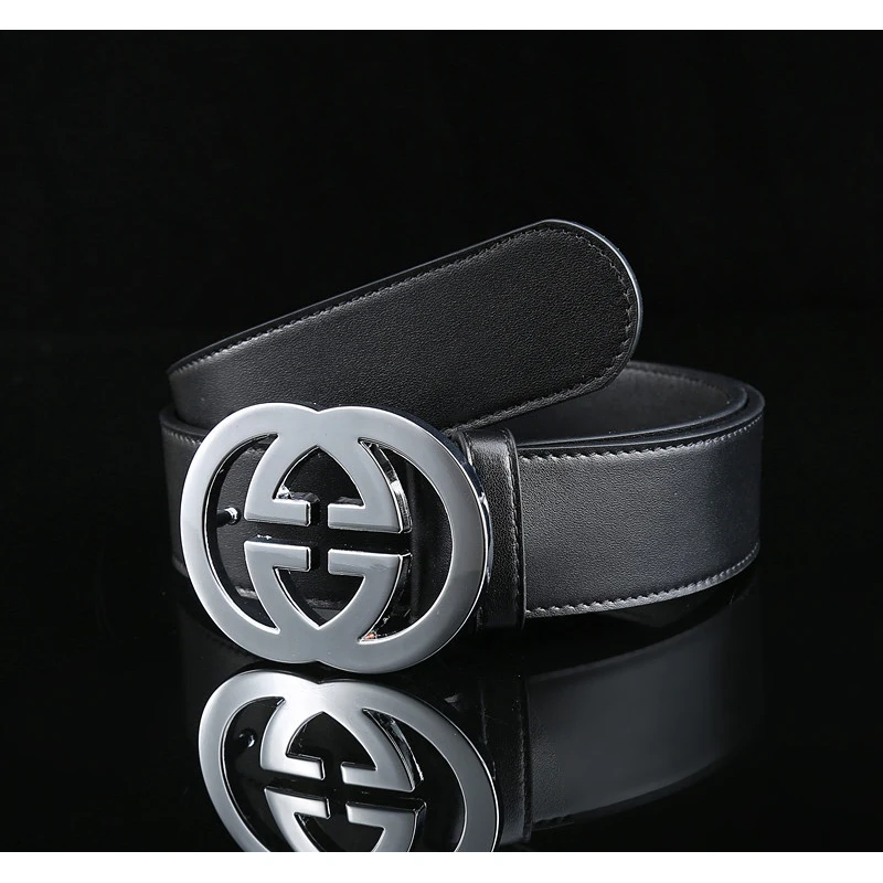 

Men's leather belt High Quality Male Casual Genuine Real Leather Buckle Brand 2018 New Arrival Luxury Brand Men Designer g Belt