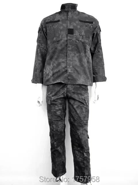 США камуфляжная форма Kryptek Typhon камуфляж ACU стиль Униформа Комплект Военная рубашка и брюки Мандраг и Горец камуфляж