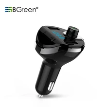T56-BGreen автомобильный Bluetooth fm-радио Adpater Поддержка USB зарядное устройство TF Micro SD карта воспроизведения с двойным USB