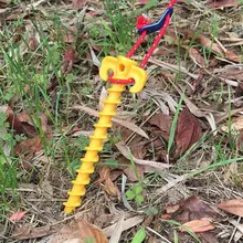 5 шт. аксессуары спиральные спортивные джунгли Кемпинг путешествия на открытом воздухе трава пластик Винт Путешествия ногтей комплект Пешие прогулки палатка колышек грязи