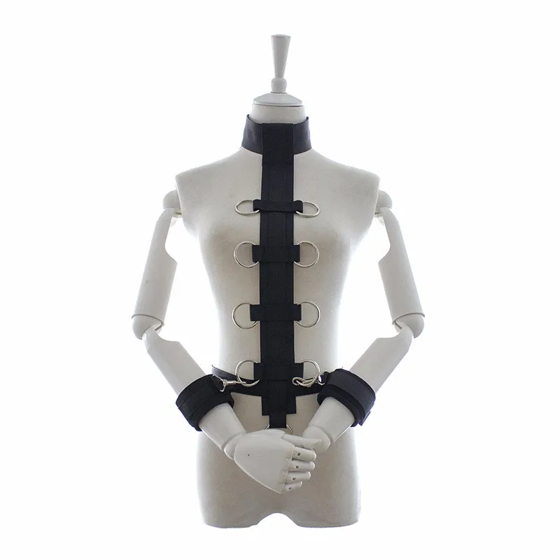 Sex Slave Collar with Handcuffs Fetish Bondage Restraints Ankle Hand Cuffs Adult Games Sex Products Sex Toys for Couples PG0088