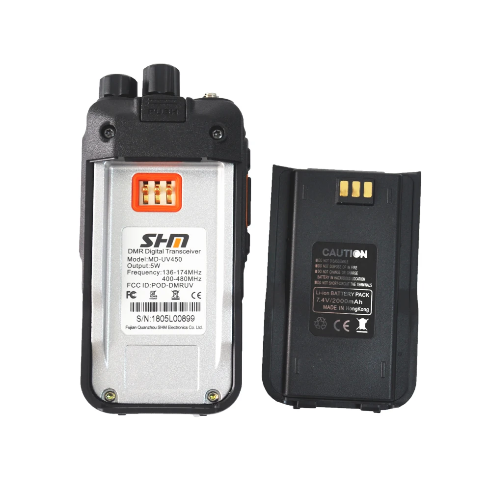 Новинка DMR DM UV450 Двухдиапазонная 136 174/400 480 МГц цифровая рация 3000CH/10000 контактов
