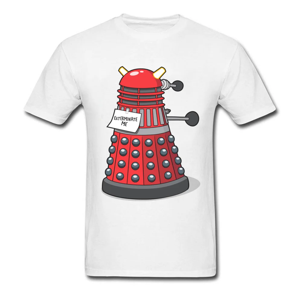 

Doctor Who Dalek Tshirt Exterminate Me Mens Short Sleeve Round Collar Leisure Tee Shirts Oversized Plain T Shirt Wholesale