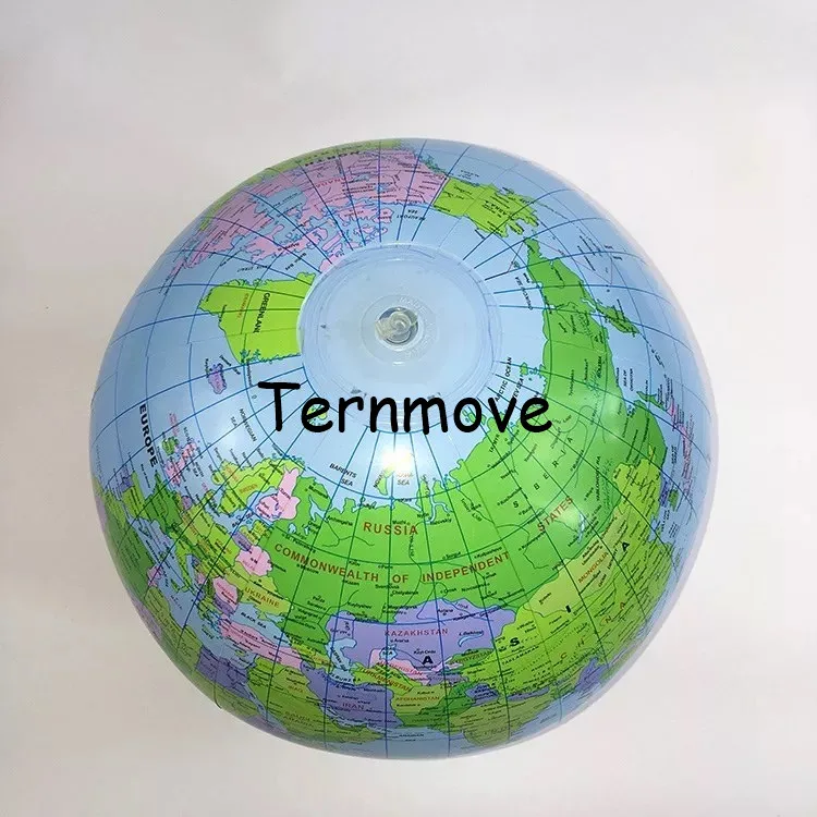 15/" Globe Inflate Inflatable Earth World Teacher Beach Ball Geography Toy
